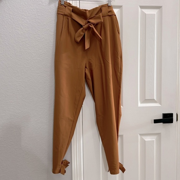 Grace Karin burnt orange women’s‎ size large pants - Picture 1 of 10